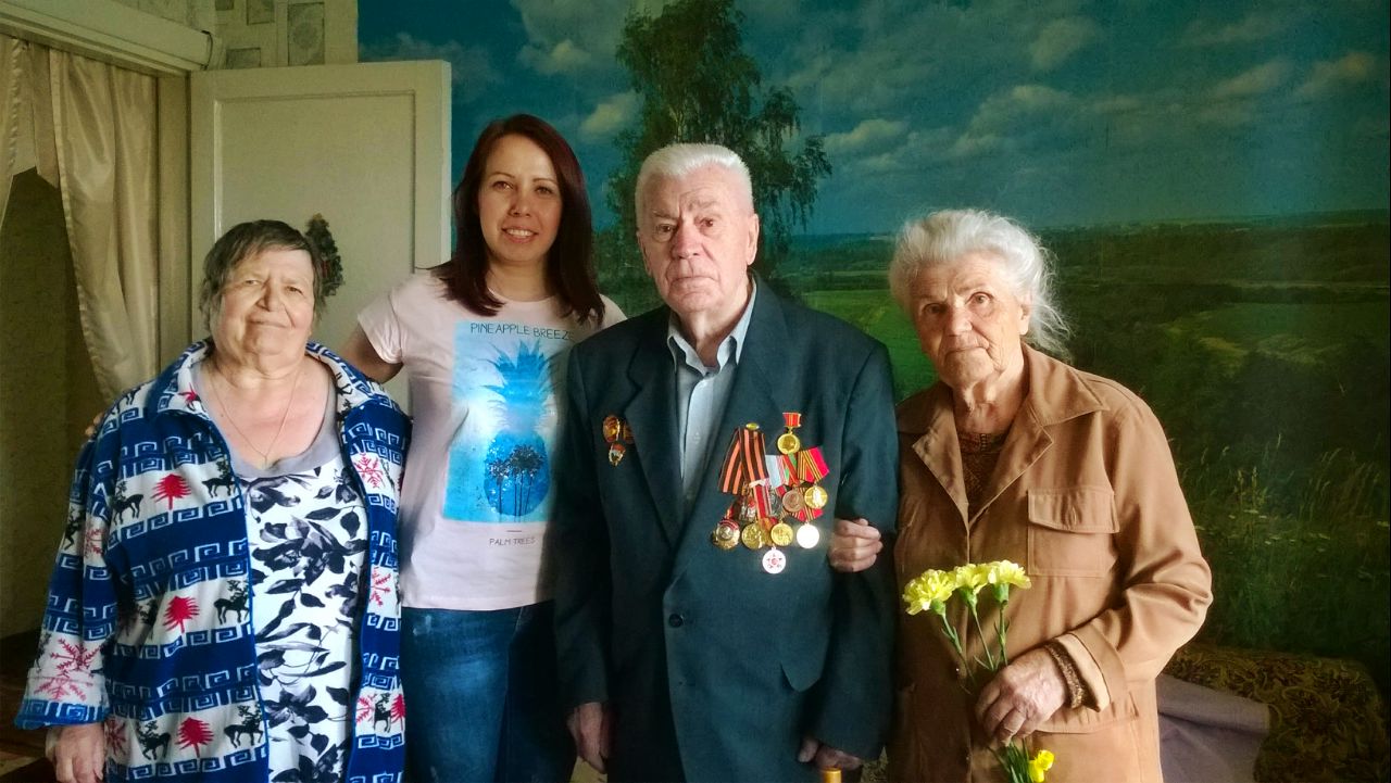 Поздравление ветерана Великой Отечественной войны с Днём Победы в 2017 году в городе Ковров